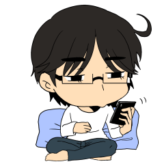 [LINEスタンプ] 表情豊かな芋系眼鏡男子