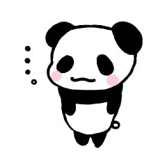 [LINEスタンプ] パンダスタンプ( ・∇・)