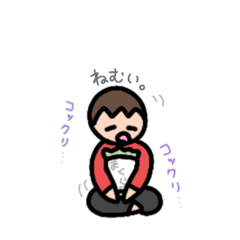 [LINEスタンプ] 毎日使えるロンTくん(あか)