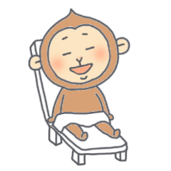 [LINEスタンプ] サウナが好きなこざる