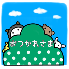 [LINEスタンプ] 「ひかえめ動物たち」日常会話スタンプ①