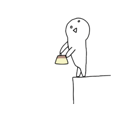 [LINEスタンプ] 2階からプリン