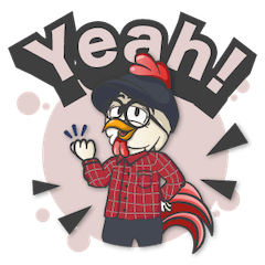 [LINEスタンプ] Yo！ Wago Rap bird！