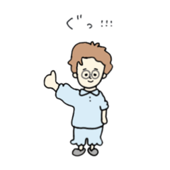 [LINEスタンプ] ねぐせのコマさん