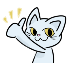 [LINEスタンプ] 猫の水色ちゃん