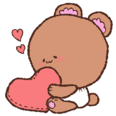 [LINEスタンプ] クマったクマくん