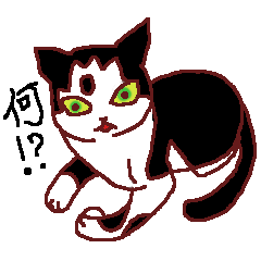 [LINEスタンプ] わが家の白黒ねこ