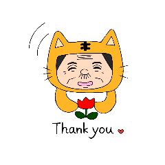 [LINEスタンプ] 着ぐるみ大好きおじさん(ねこ)