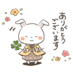 [LINEスタンプ] 挨拶うさぎさん