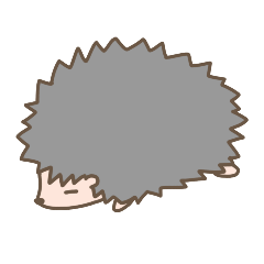 [LINEスタンプ] 惰眠を貪るハリネズミ