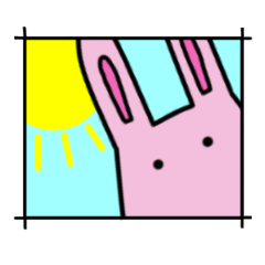 [LINEスタンプ] ウサギのWoo