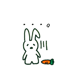 [LINEスタンプ] うさぎみたいな子。