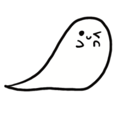 [LINEスタンプ] 白き幽霊