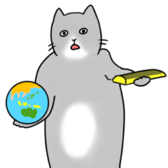 [LINEスタンプ] 何やら楽しげな猫 パート1