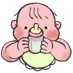 [LINEスタンプ] むちもちあかちゃん