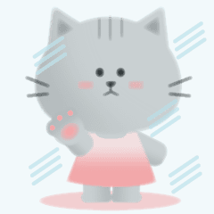 [LINEスタンプ] ねこのノンコ うふふ・・