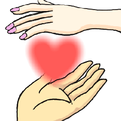 [LINEスタンプ] Hand (love)