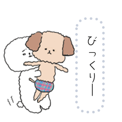 [LINEスタンプ] いろいろ話せるまんまるわんこのスタンプ