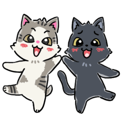 [LINEスタンプ] ちびねこがやってきた