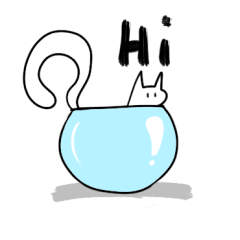 [LINEスタンプ] 猫は流動的です