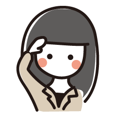 [LINEスタンプ] 黒髪OLのオンとオフ
