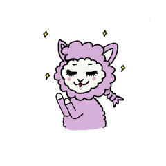 [LINEスタンプ] アルパカミデちゃん