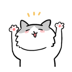 [LINEスタンプ] ゆるっとハチワレねこ