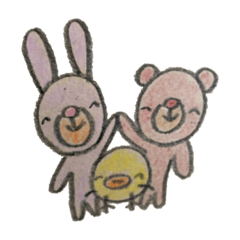 [LINEスタンプ] クレヨンで描いた手書きスタンプです