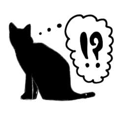 [LINEスタンプ] 黒猫メッセージスタンプ