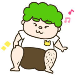 [LINEスタンプ] ナチュラルパーマゆってぃ君2