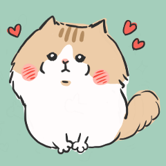 [LINEスタンプ] ふわもふにゃんこ