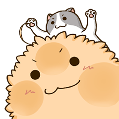 [LINEスタンプ] 猫えび天をどうぞ召し上がれ♪