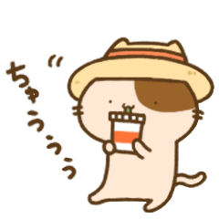 [LINEスタンプ] にゃんことにゃんたの日常【夏】その2