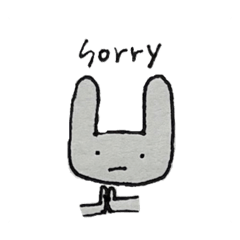 [LINEスタンプ] 気力うさぎ