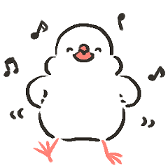 [LINEスタンプ] まっしろ文鳥さんスタンプ2