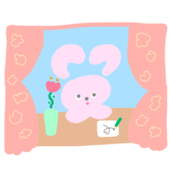 [LINEスタンプ] みみうさぎとちびたこのいろいろ