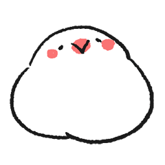 [LINEスタンプ] 文鳥もち米