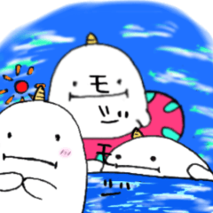 [LINEスタンプ] タマオニさん☆夏☆バケーション