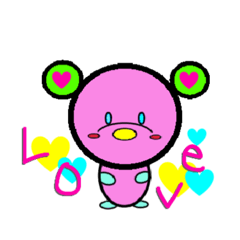 [LINEスタンプ] 彩りクマちゃん