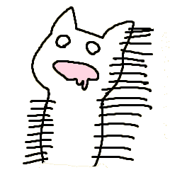 [LINEスタンプ] 燃え尽きた猫