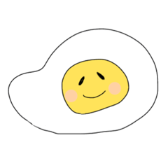 [LINEスタンプ] めだまやきちゃんなのだ