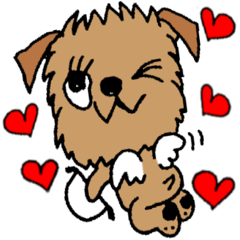 [LINEスタンプ] ブリュッセルグリフォンちゃん☆