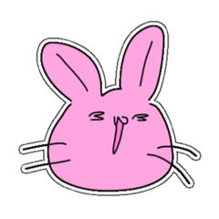 [LINEスタンプ] うさぎのおめかし