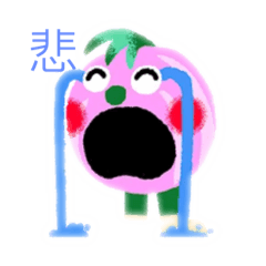 [LINEスタンプ] ピンク玉ねぎマン！！