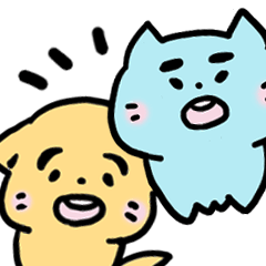 [LINEスタンプ] ねこといぬの日常でつかいやすいスタンプ