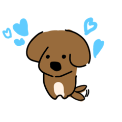 [LINEスタンプ] いぬがいる