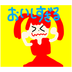 [LINEスタンプ] すぎる個性派女の子