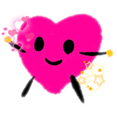 [LINEスタンプ] 感情豊かな可愛いハートちゃん！