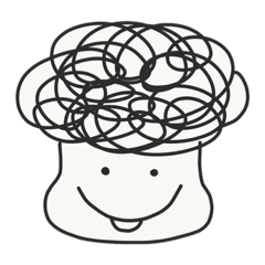 [LINEスタンプ] パーマのおとこのこ