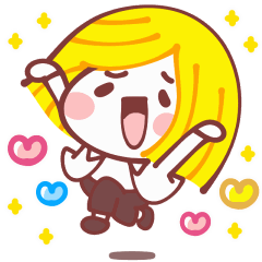 [LINEスタンプ] 動くよ！かわいい金髪ジェームズ君